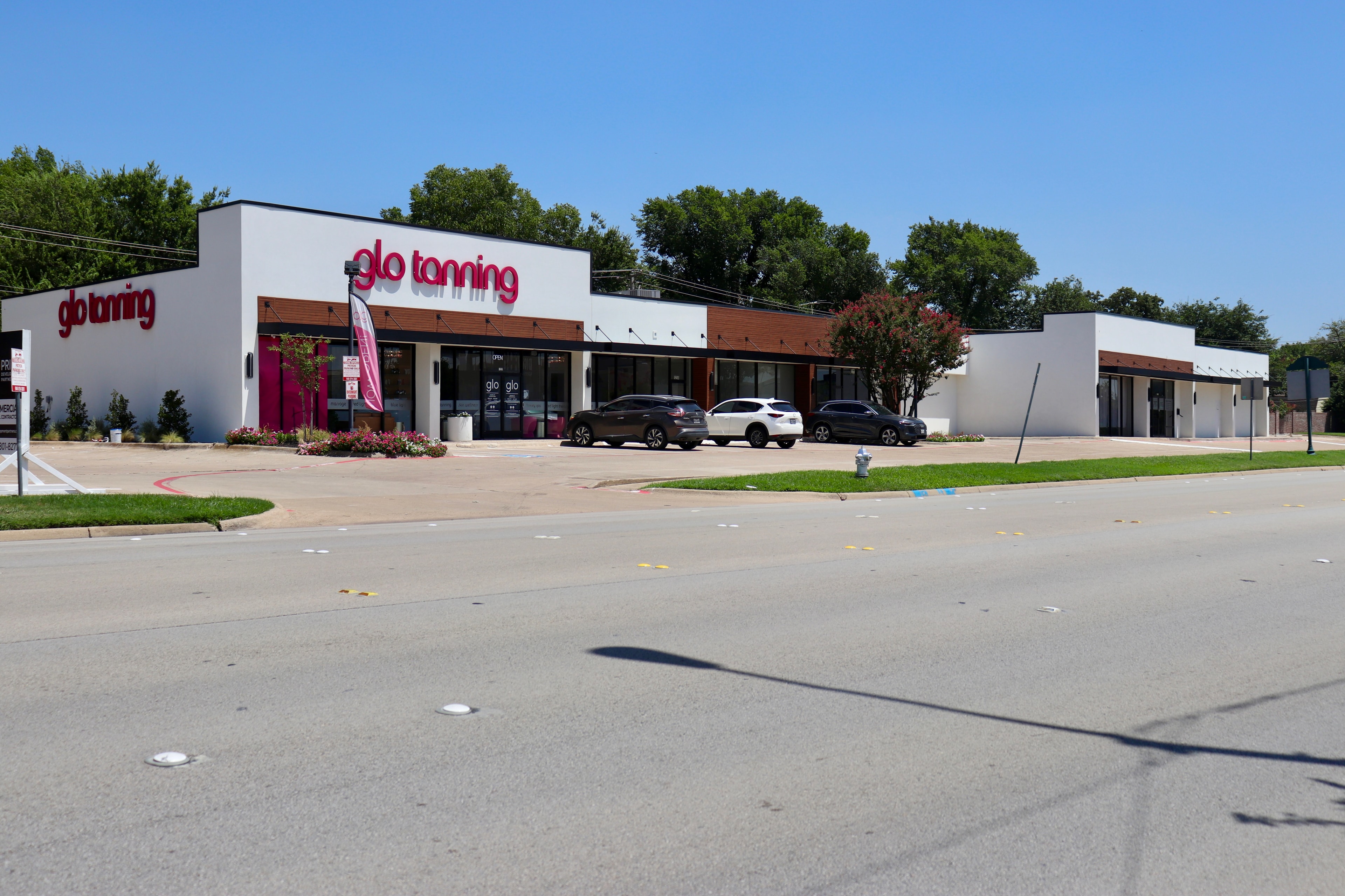 Exterior rendering of 1212-1222 Melbourne Rd retail strip center in Hurst, Texas